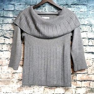 Kenneth Cole | Gray Ethereal Cowl Neck Sweater